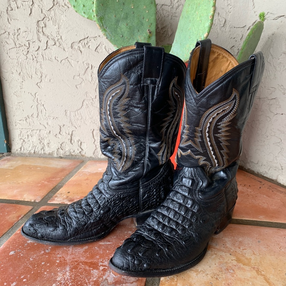 Mens Alligator Boots Size 10